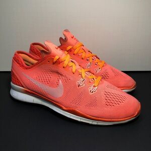 Womens NIKE Free 5.0 TR Fit 5 Breathe Lava Orange Running Shoes / Size 8.5